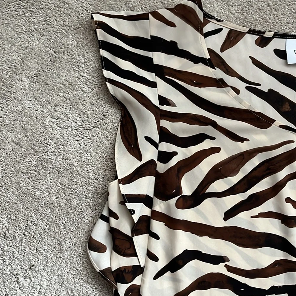 cabi Brown Zebra Blouse - Picture 3 of 4